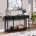 Console 3 tiroirs avec étagère