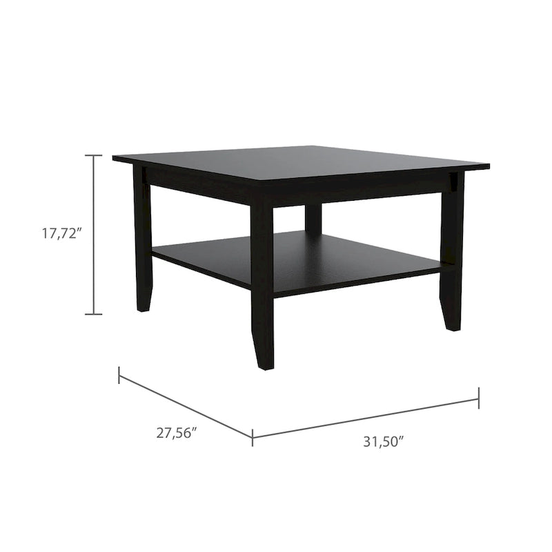 Table basse moderne avec étagère ouverte