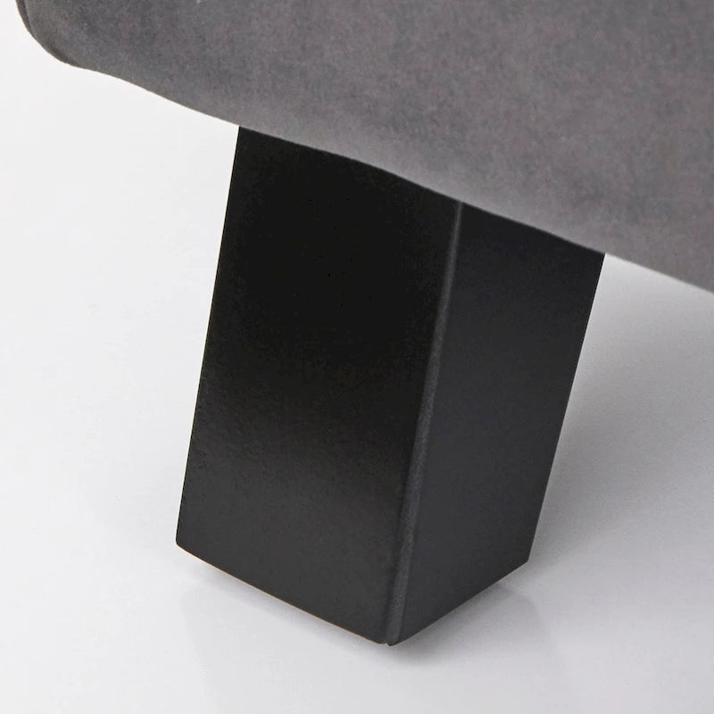 Chaise longue capitonnée