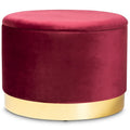 Pouf de rangement capitonné Glam et Luxe