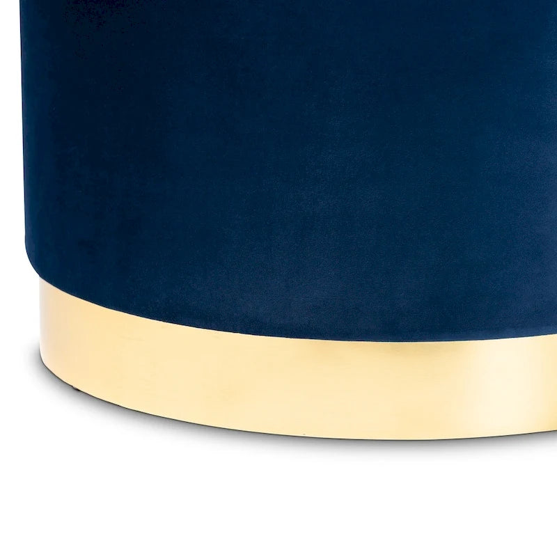 Pouf de rangement capitonné Glam et Luxe