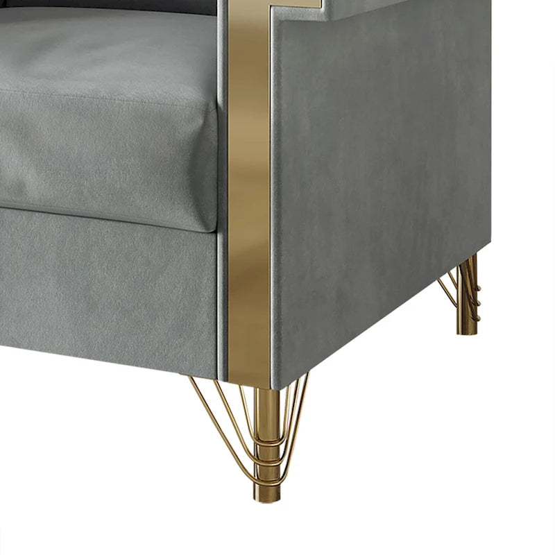 Canapé inclinable électrique double en cuir - Cognac