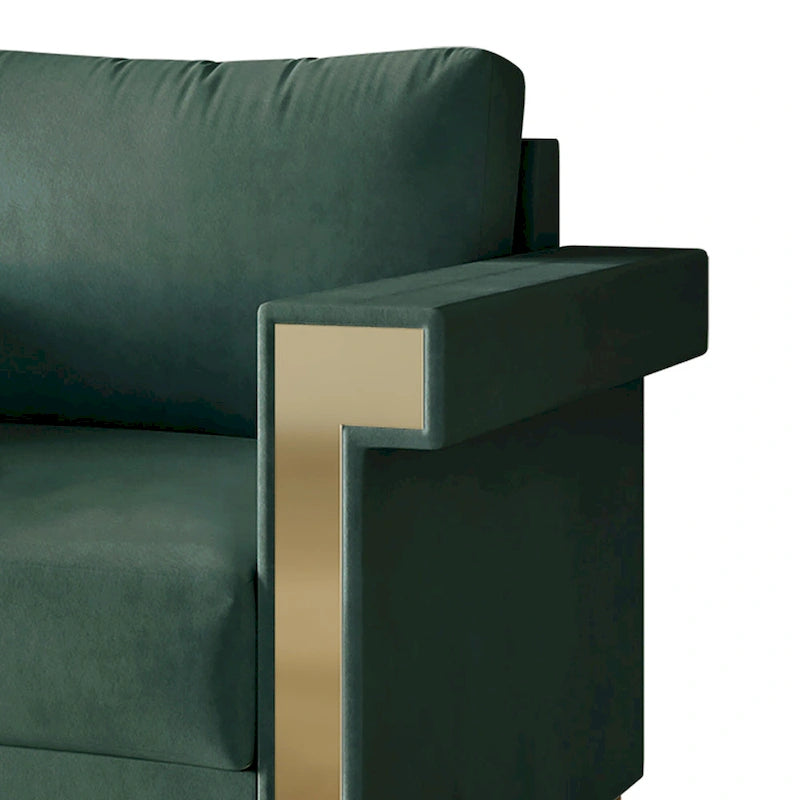 Canapé inclinable électrique double en cuir - Cognac