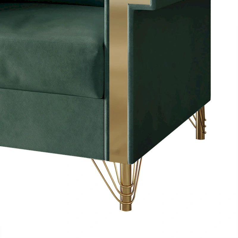 Canapé inclinable électrique double en cuir - Cognac