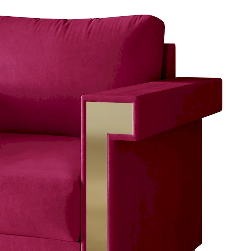 Canapé inclinable électrique double en cuir - Cognac