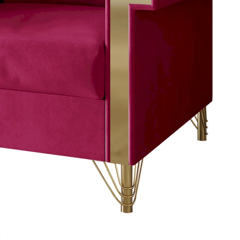 Canapé inclinable électrique double en cuir - Cognac