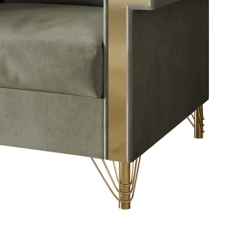 Canapé inclinable électrique double en cuir - Cognac