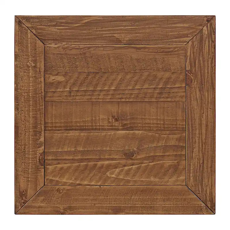 Table d'appoint en bois massif avec tiroir et étagère
