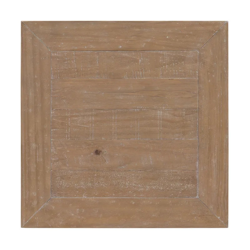 Table d'appoint en bois massif avec tiroir et étagère