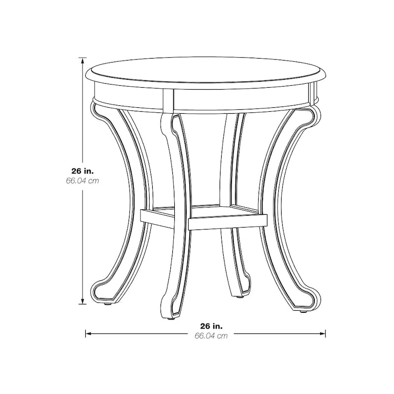Table d'appoint transitoire peinte à la main