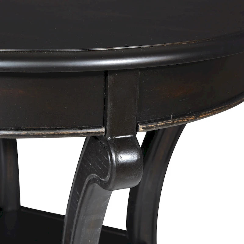 Table d'appoint transitoire peinte à la main