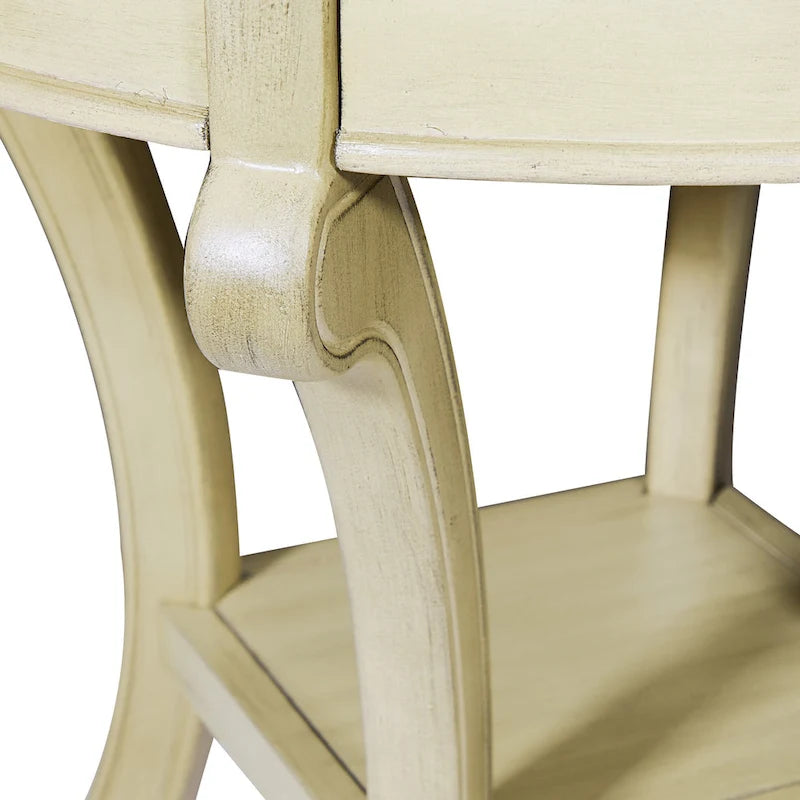 Table d'appoint transitoire peinte à la main