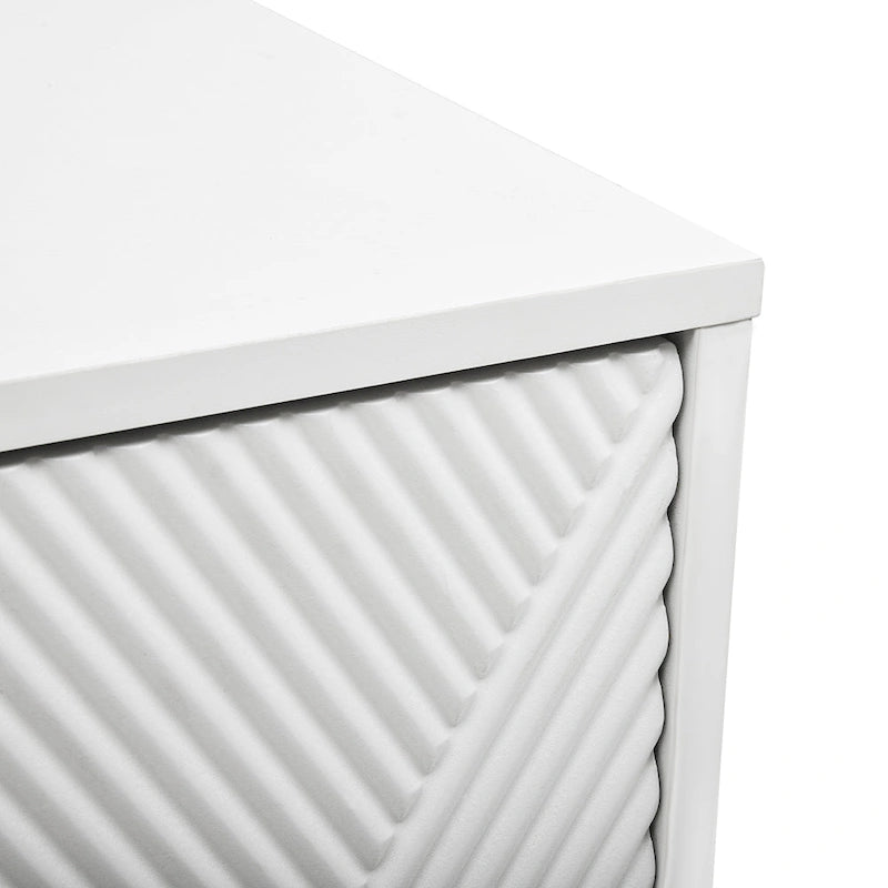 Meuble d'appoint moderne en bois à 2 portes