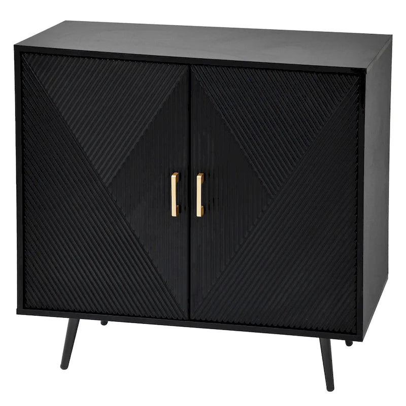 Meuble d'appoint moderne en bois à 2 portes