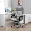 Fauteuil de bureau massant 6 points, inclinable à dossier haut et chauffant, hauteur réglable, roulettes pivotantes