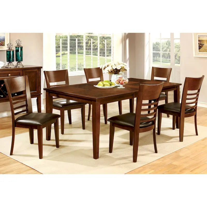 Table à manger extensible en bois Cherry de 78 pouces