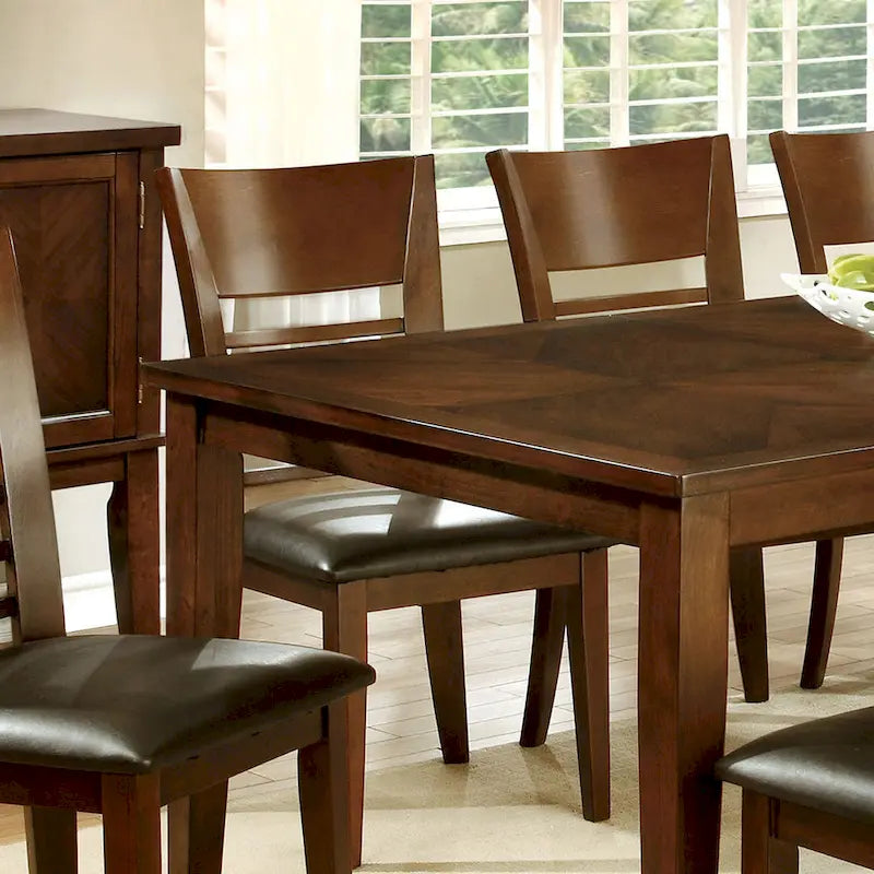 Table à manger extensible en bois Cherry de 78 pouces