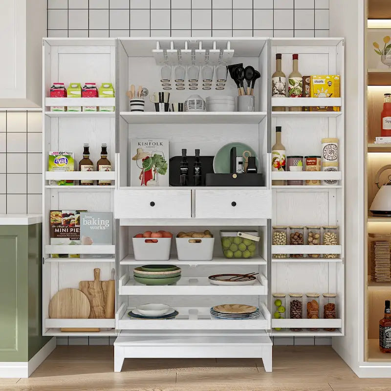 Meuble de cuisine multifonctionnel et casier à vin, garde-manger.