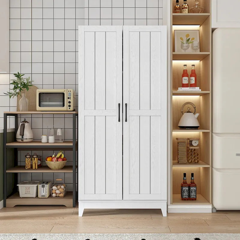 Meuble de cuisine multifonctionnel et casier à vin, garde-manger.