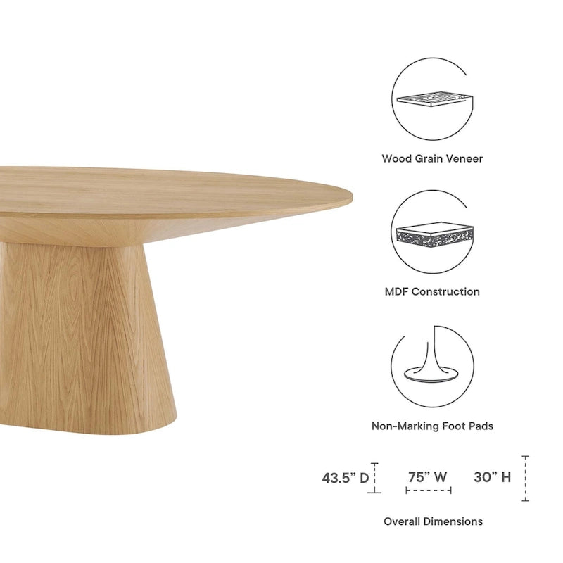 Table à manger ronde de 47 pouces