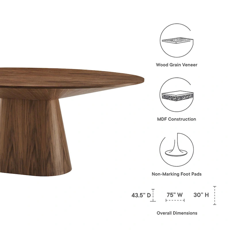 Table à manger ronde de 47 pouces