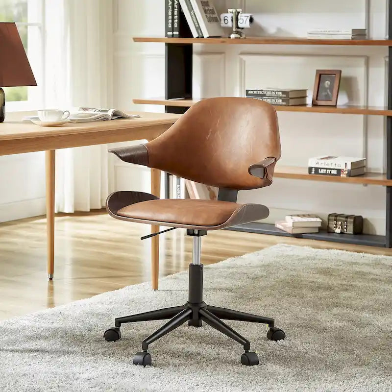 Chaise de bureau réglable et à roulettes