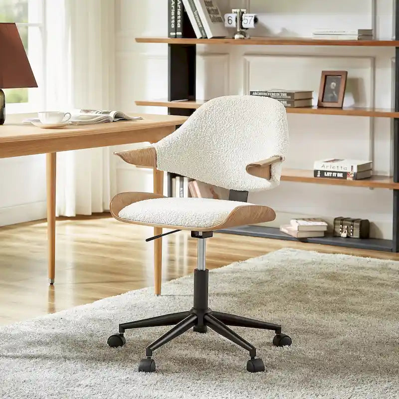 Chaise de bureau réglable et à roulettes