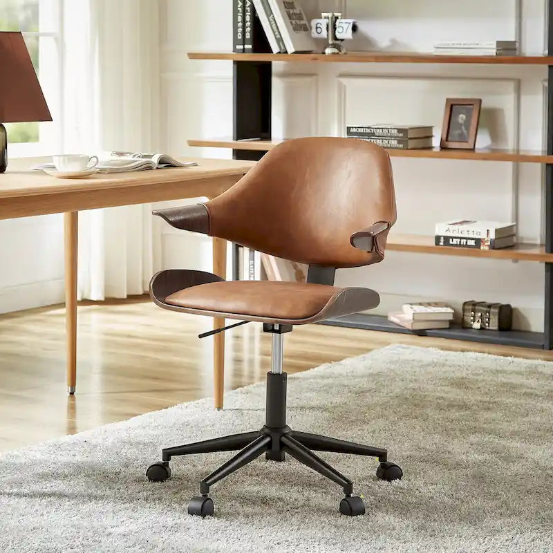 Chaise de bureau réglable et à roulettes