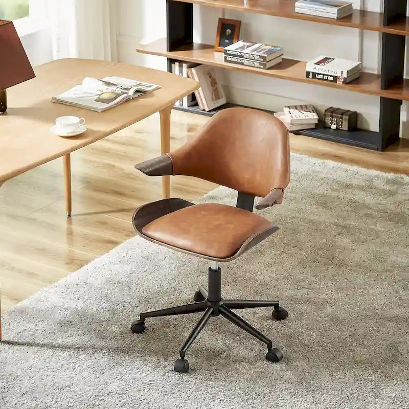 Chaise de bureau réglable et à roulettes