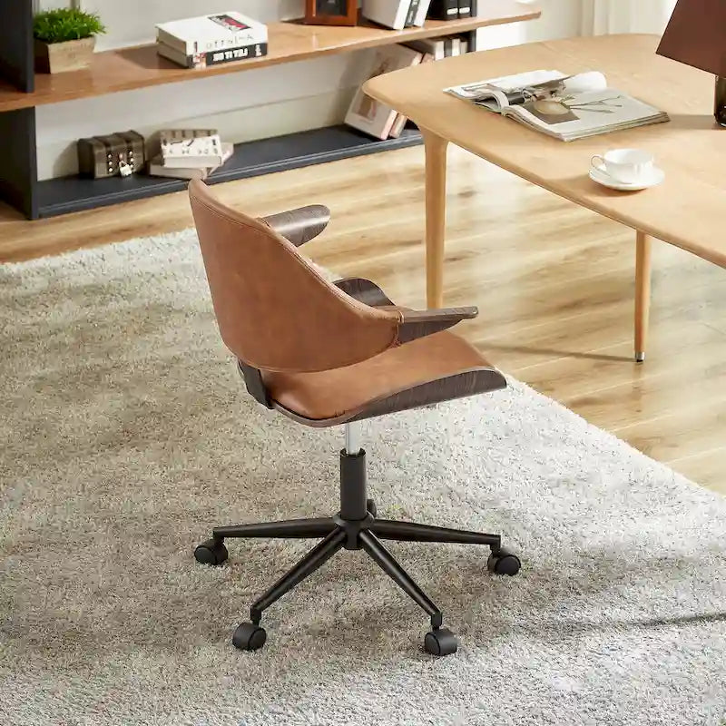 Chaise de bureau réglable et à roulettes