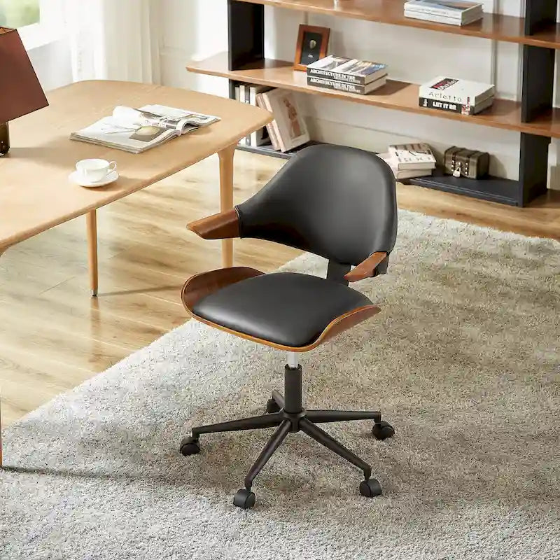 Chaise de bureau réglable et à roulettes