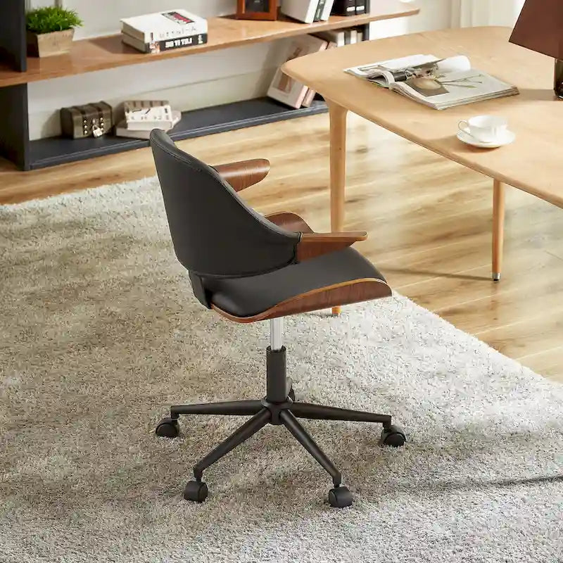 Chaise de bureau réglable et à roulettes