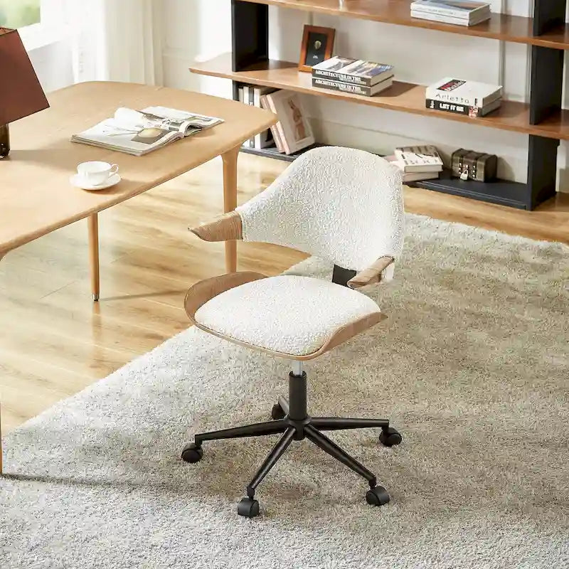 Chaise de bureau réglable et à roulettes