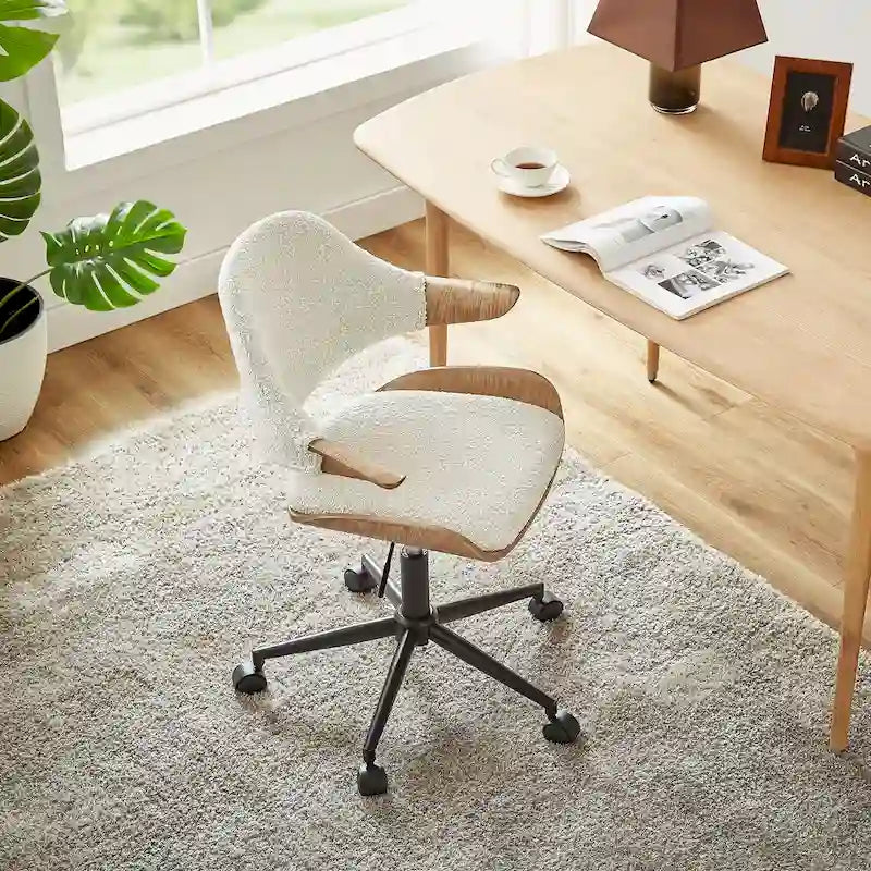 Chaise de bureau réglable et à roulettes